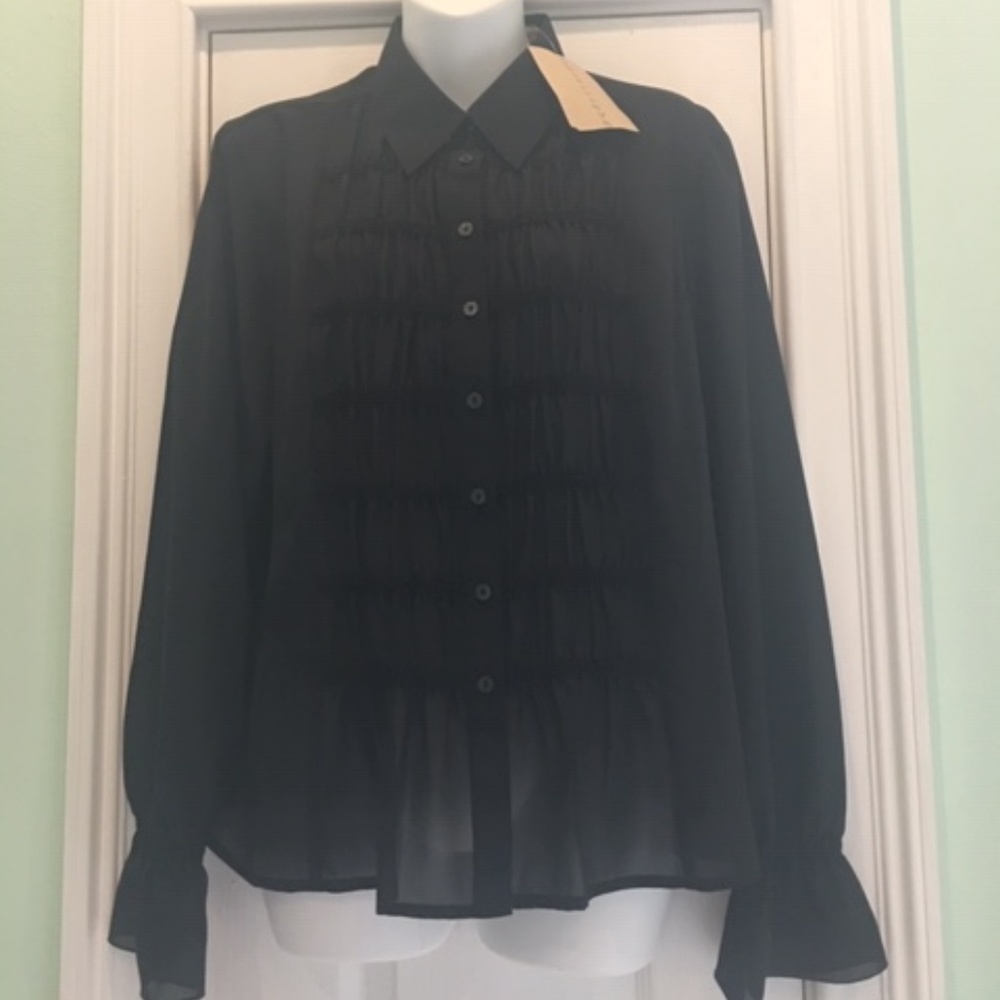 Womens Apostrophe Long Sleeve Blouse Size 16